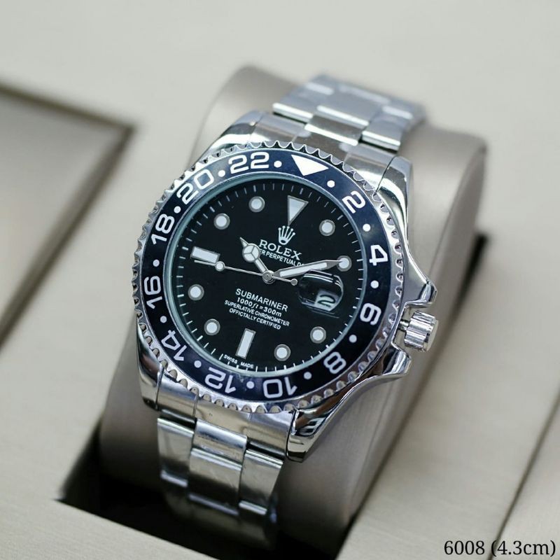 JAM PRIA ROLEX MEWAH HIGHT QULITY RING PUTAR