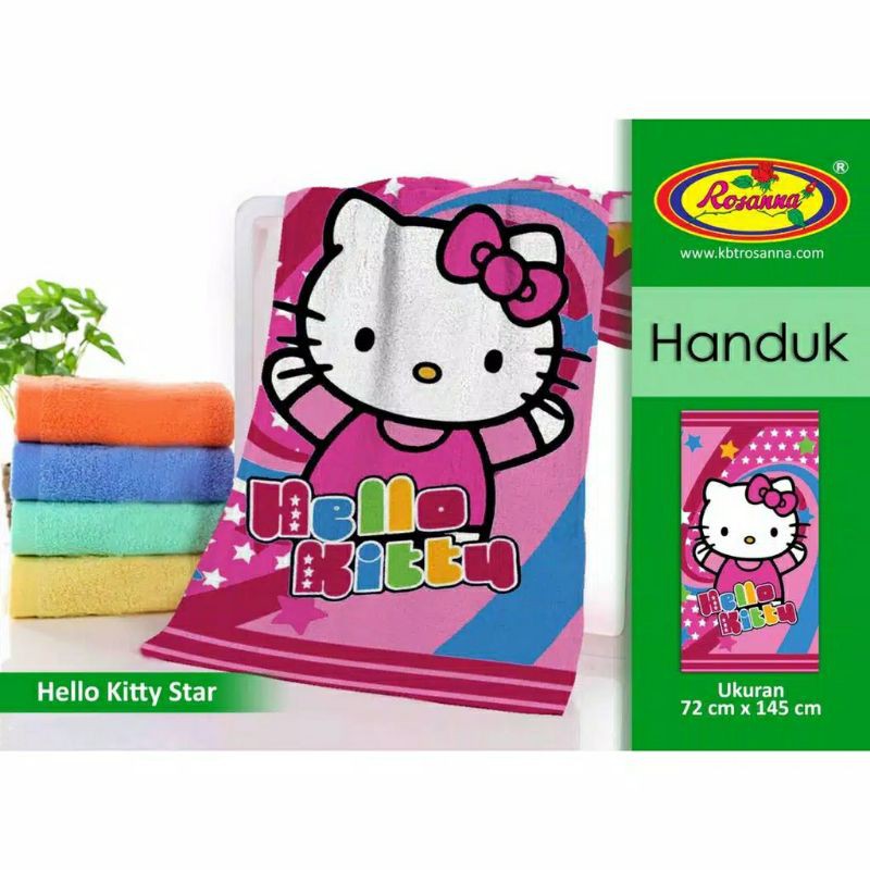 Handuk Mandi Dewasa Karakter Size 72x145 / Handuk Mandi Anak Rosanna