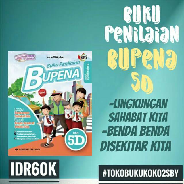 BUKU BUPENA KELAS 5D PENILAIAN TEMATIK ERLANGGA