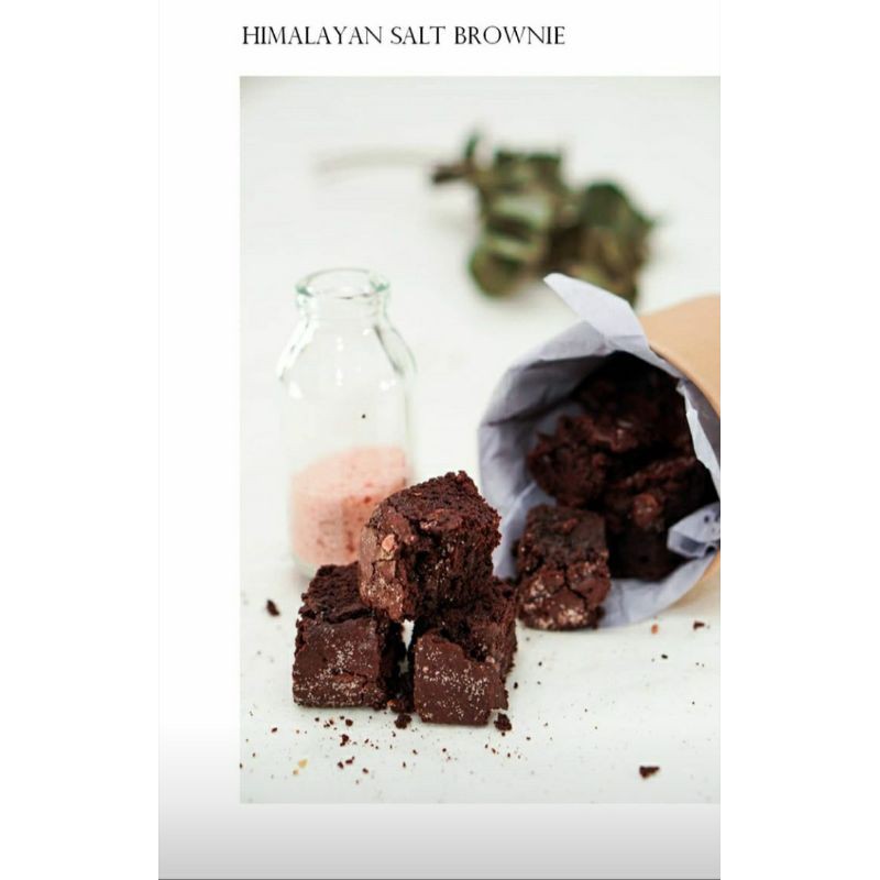 

HIMALAYAN SEA SALT BROWNIE CUP OUI PATISSERIE / HIMALAYAN SEA SALT BROWNIES BITES CUP