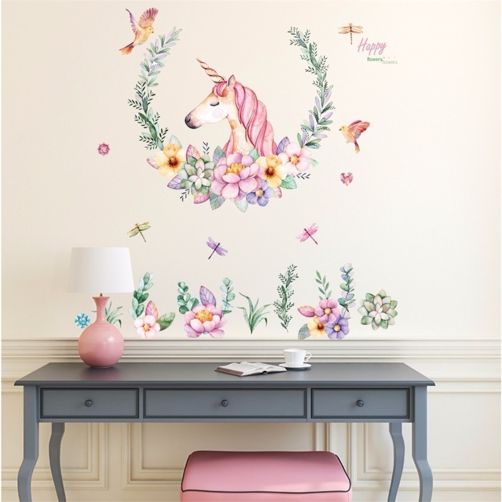 20+ Inspirasi Stiker Dinding Unicorn Shopee