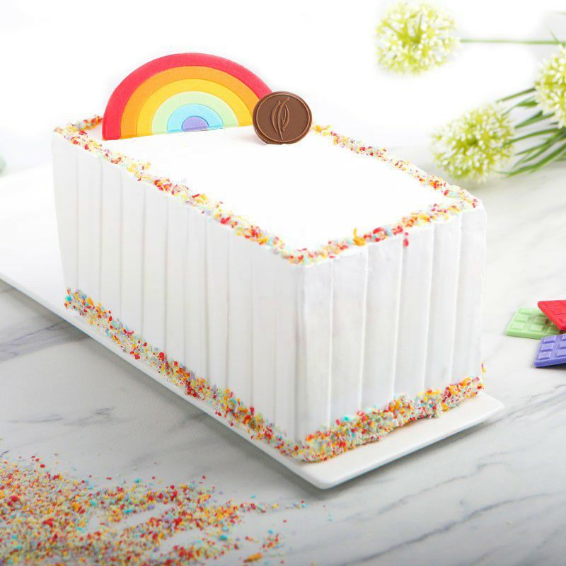 

rainbow dapur coklat dengan varian coklat asli setiap layer