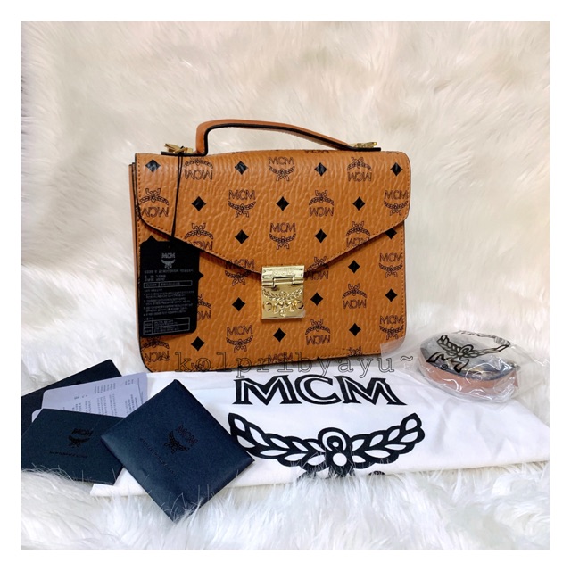 MCM Patricia Visetos Satchel (Metis)