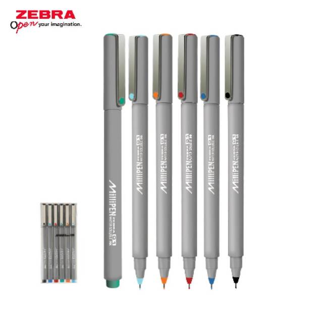 

ZEBRA MILIPEN MILI PEN PULPEN WARNA 0.1