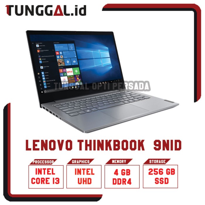 Lenovo ThinkBook 14 G2 ITL i3-1115G4 4GB 256GB 14" FHD W10 OHS 9NID