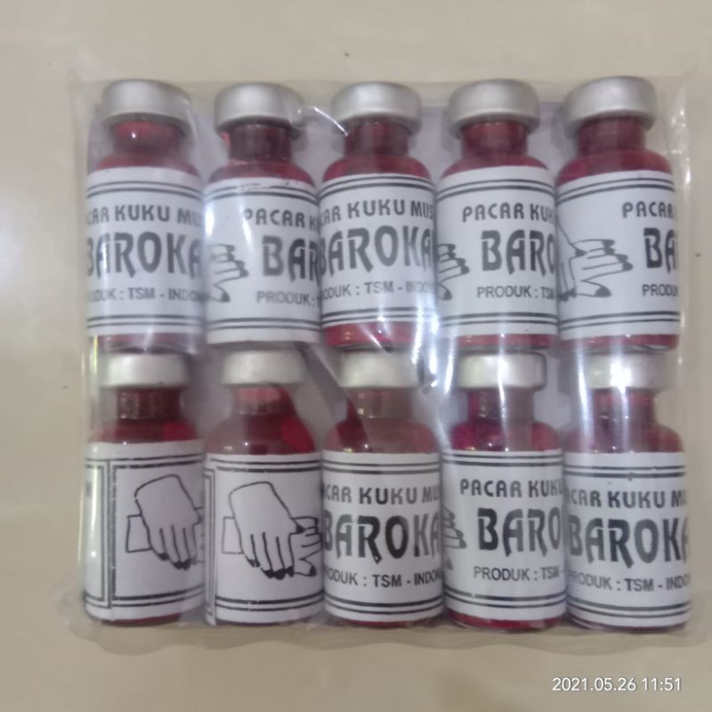 Pacar Kuku Muslim Isi 10 Pcs/Botol