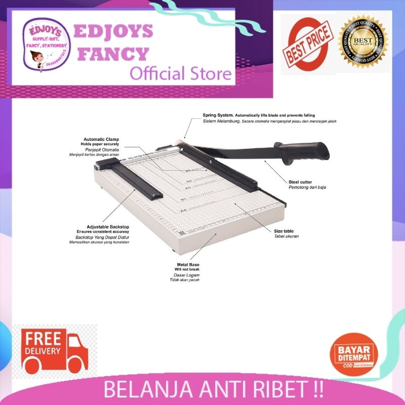 

Joyko Paper Cutter / Pemotong Kertas Joyko PC-2638 / F4