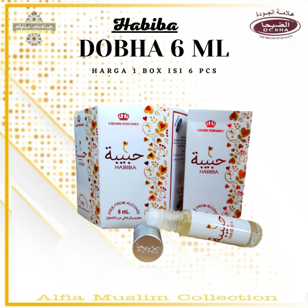 Parfum Dobha Habiba 6 Ml 1 Bok Isi 6 Pcs