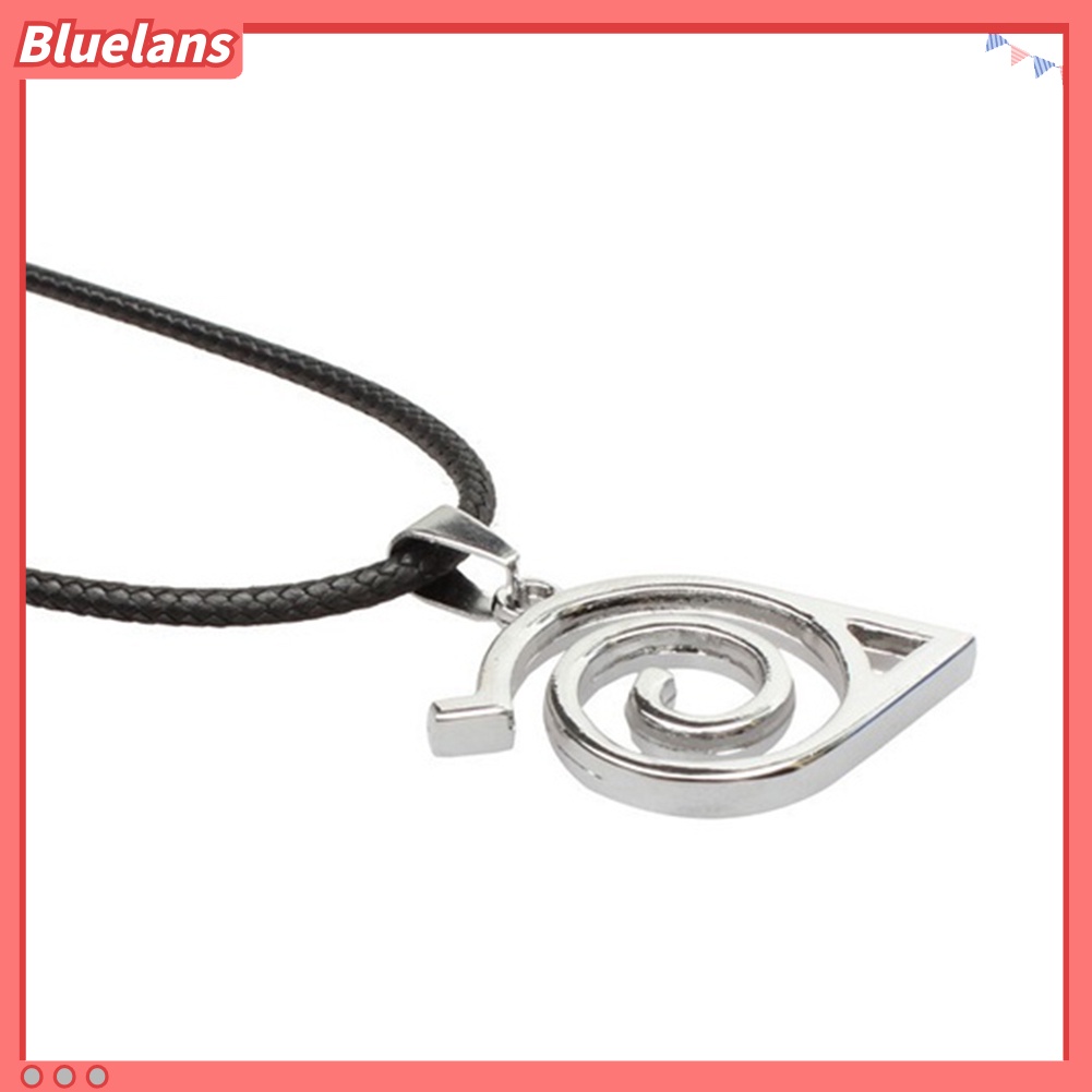 Bluelans Unique Unisex Metal Anime Naruto Logo Pendant Necklace Cosplay Hokage Accessory