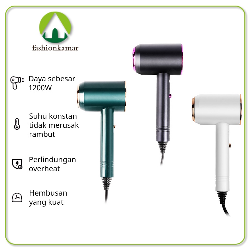 Hair dryer Fashion Pengering Rambut Dengan Desain Minimalis dan 3 Warna Pilihan