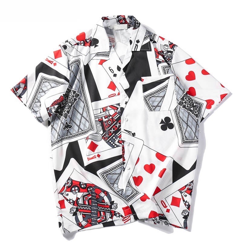 KEMEJA RETRO IMPORT VINTAGE JOKER AS PRIA WANITA KOREA AMERIKA ORIGINAL HN38
