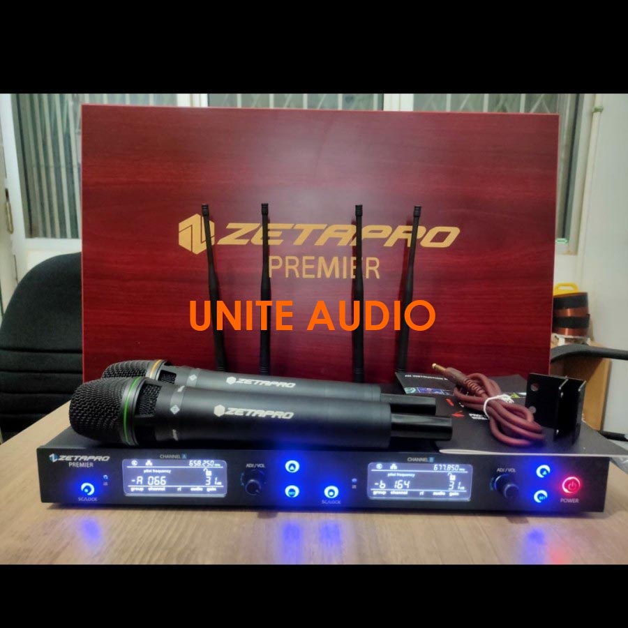 Mic Wireless Zetapro PREMIER Original Bonus Hardcase 2 Handheld