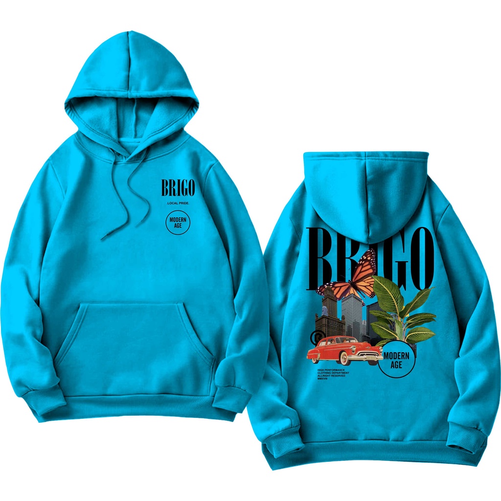 Sweater Hoodie BRIGO modern age Sablon DTF Fleece Cotton II BRIGO Jumper Hoodie modern age II M-XXL (Pria &amp; Wanita) Free stiker&amp;Gantungan Kunci