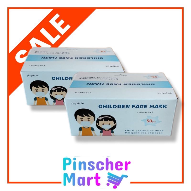 Masker Earloop Cantol Anak Motif 3Ply Isi 50 Per Box