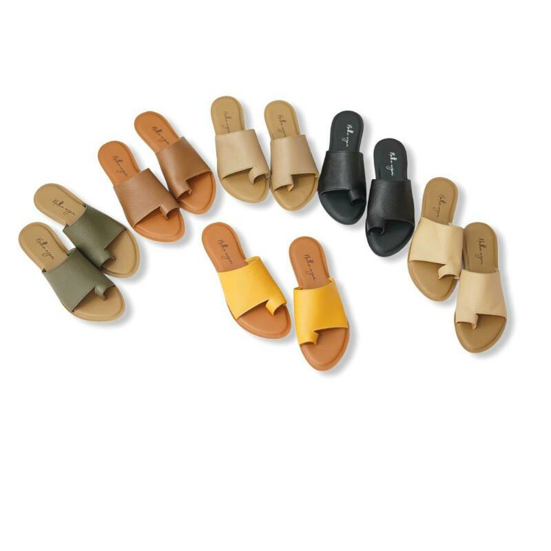 Sandal wanita Teplek asli kulit
