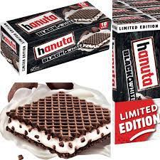 Ferrero Hanuta Black & White Wafer Limited Edition 220g Ori Jerman