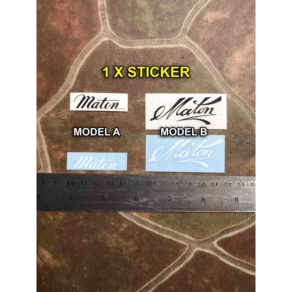 

Gitar Maton Sticker Tempel Headstock Akustik Nylon Elektrik Klasik Stratocaster Superstrat Telecaster Guitar Bass Classic Strato Tele Acoustic Decal