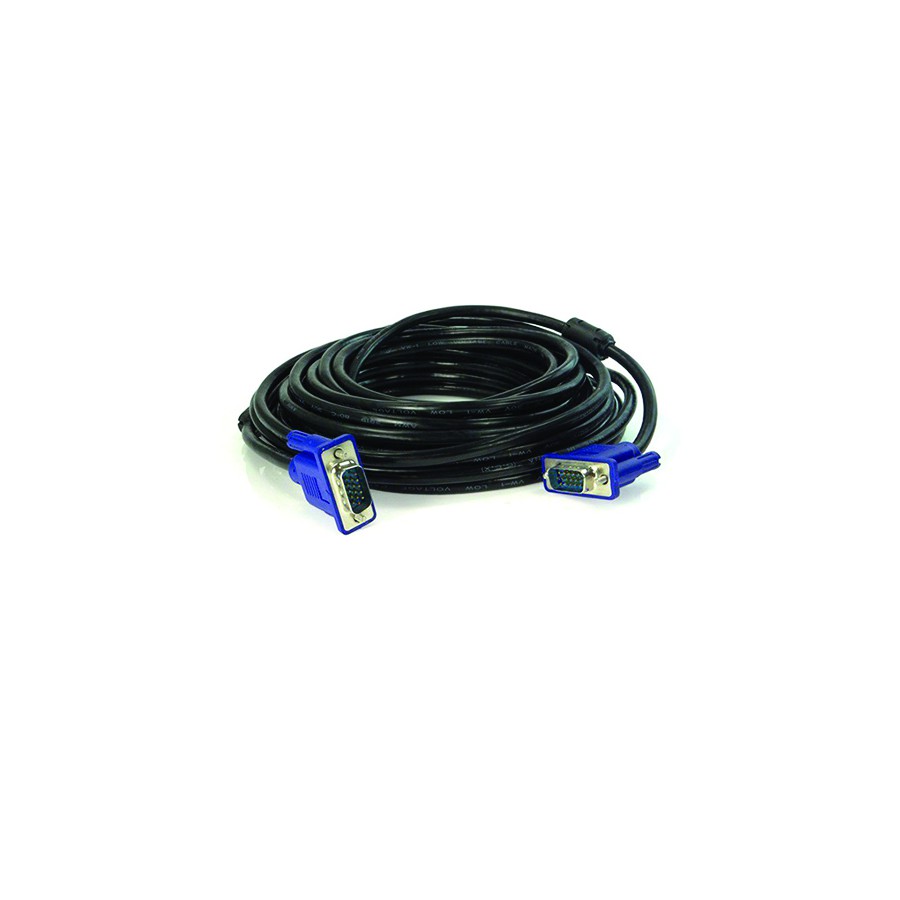 KVC10 | KABEL VGA MALE TO MALE CENTRO 10 M (BLACK)