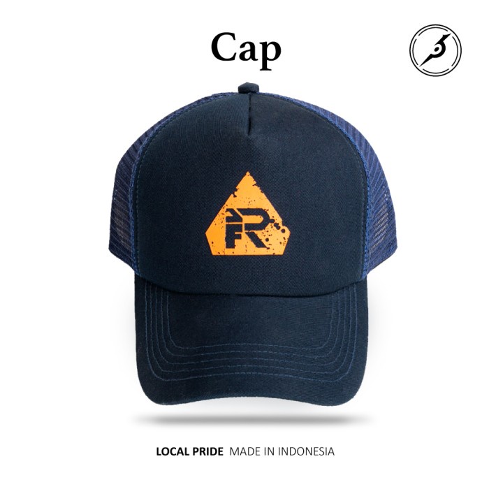 Topi Pria Topi Pria Baseball Jaring Topi Pria Casual Topi cowok Original JFR - NAVY JCAP06(M1M5) Top