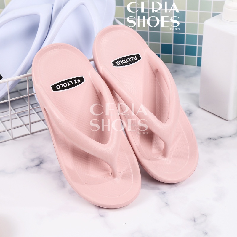 MlNlSO Sandal Jepit Wanita Korean Slipper Super Elastic Soft Summer Sandals Non-Slip Sol Rubber Import LNT