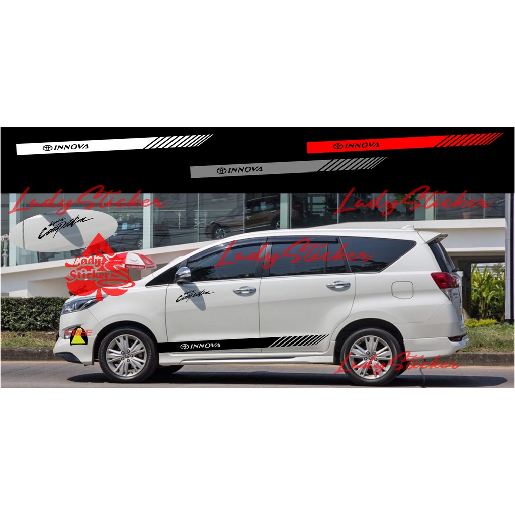 STICKER INNOVA CUTTING STICKER STIKER MOBIL TOYOTA INNOVA ALL MODEL LAMA TERBARU