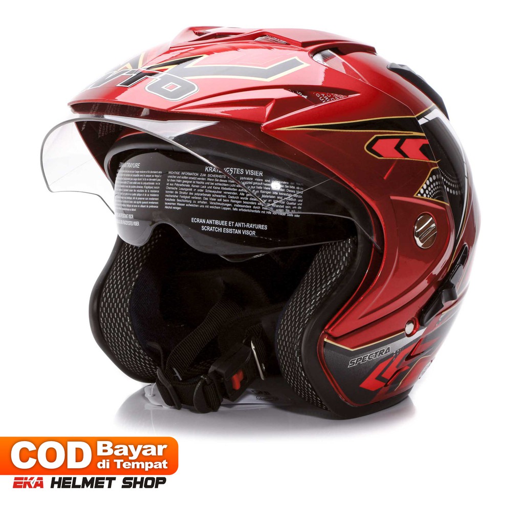 [Helm Dewasa] WTO Helmet Impressive - Spectra - Candy Red