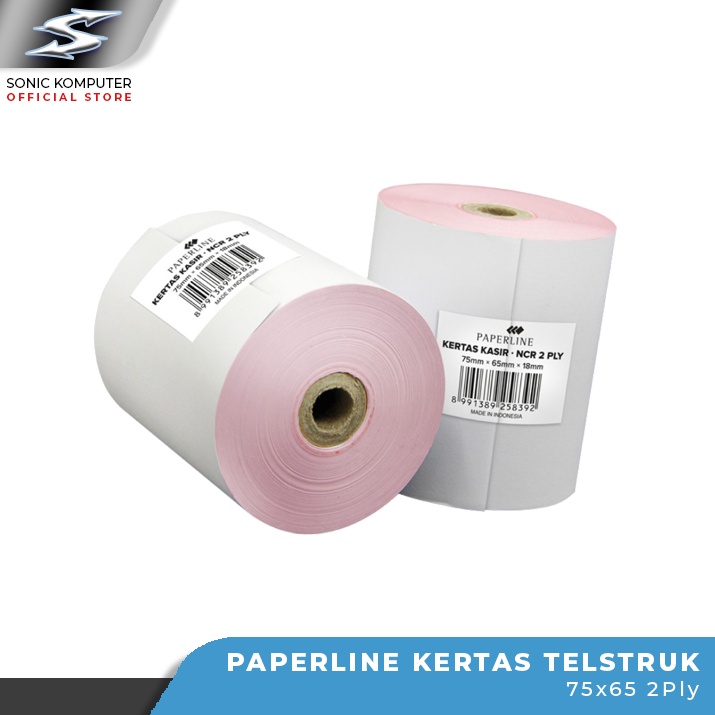 Kertas Struk Kasir Paperline Telstruk HVS 2ply 75x65