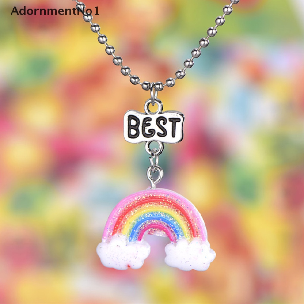 [AdornmentNo1] 2021 BFF Colorful Pendant Necklace Best Friends Necklace Friendship Jewelry Gift [new]