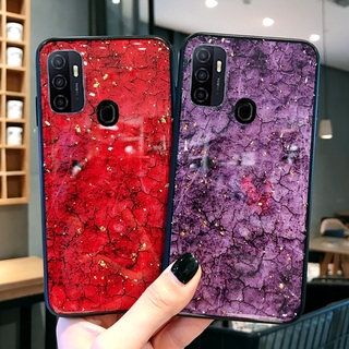 HP NEW Casing Soft Case Tpu Motif Marmer+Foil Glitter