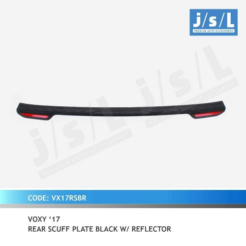 Sillplate Belakang Voxy Hitam With Reflektor