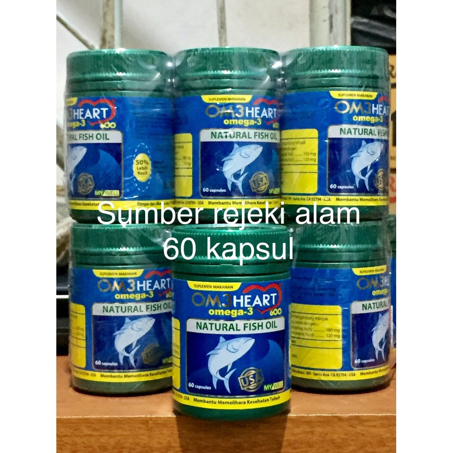 TERMURAH - Ome Heart / Om3 Heart / Om3heart / Omeheart Omega 3 isi 60