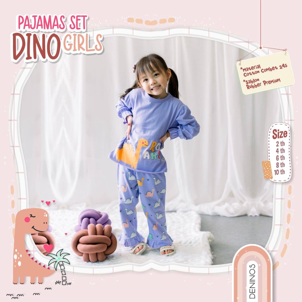 Set Double Ruffle  Dino series Deninos