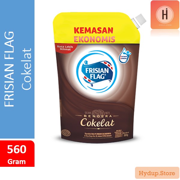 

Bendera Frisian Flag Susu Kental Manis Cokelat Pouch 545 Gram