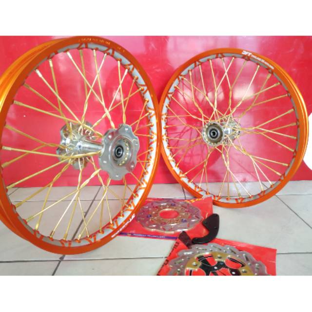Velg Vixion New MX King Jupiter Mx 135 - Sepaket Velg dft tromol becak rakit plintir bonus cakram