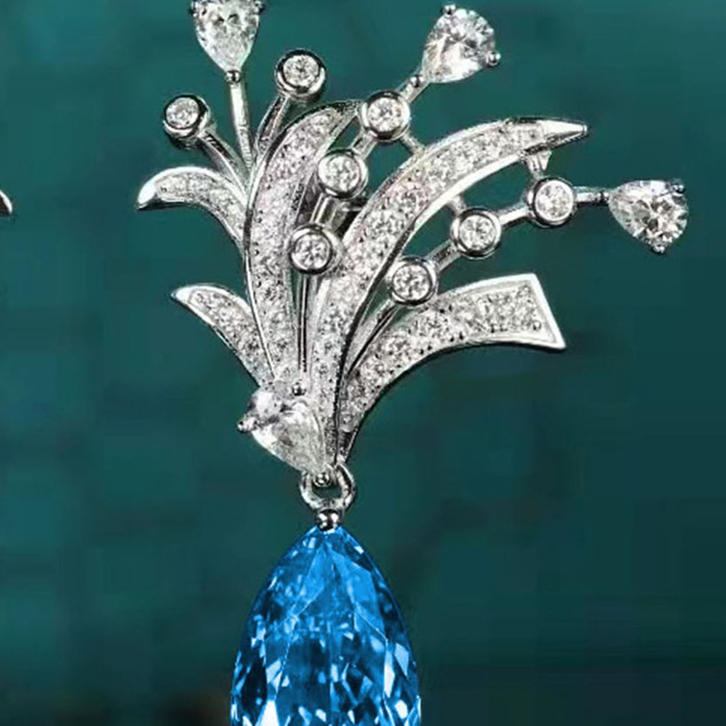 Hu Hu Hu Hu Hu Alat Bantu Pasang Kacamata♡ Cincin Wanita Model Terbuka Adjustable Bentuk Bunga Hias Topaz Imitasi Untuk Pernikahan