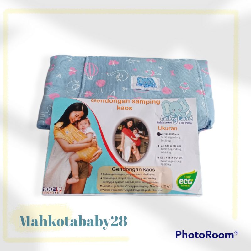 Geos Babycare -Gendongan bayi Geos Motip Baby /gendongan kaos print