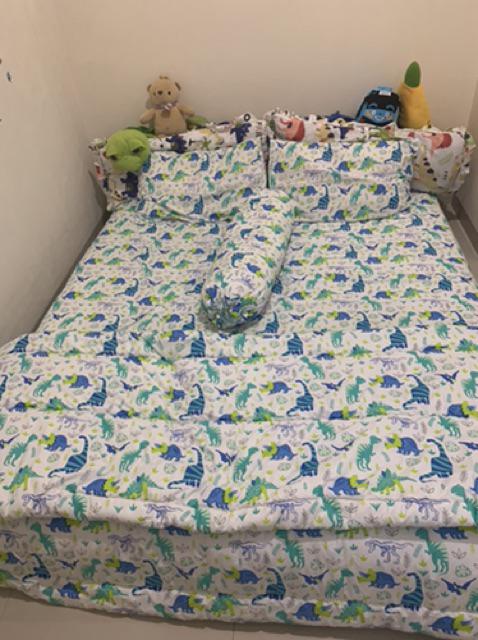 Bedcover Fullset 160x200(queen) Premium 100%original Katun
