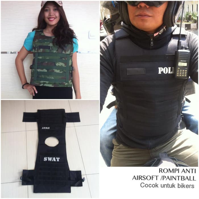 Rompi anti peluru airsoft / paintball army