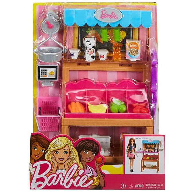 barbie grocery playset