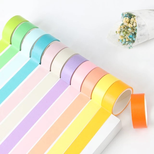 

Washi Tape Eceran Macarons Candy Rainbow Color Series Dekorasi Journal Scrapbook DIY
