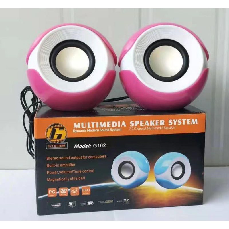 Cod Speaker Aktif  Model: G102 Speaker Laptop Komputer dan Headphone