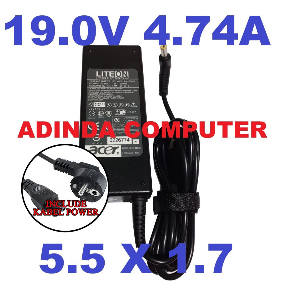 Adaptor Charger Acer Aspire 3280 3290 3900 4200 4210 4220 4230 ORI