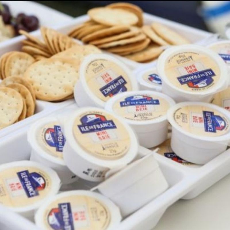 

IDF Mini brie Eceran Ile de France keju import 25gr bake lumer leleh cheese cocolan