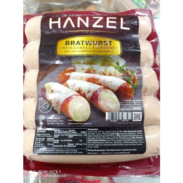 

Hanzel bratwurst chesse mozarella