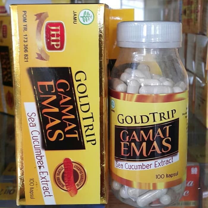 Kapsul Gamat Emas Gold Trip 100 Kapsul  sea cucumber extract jelly gamat