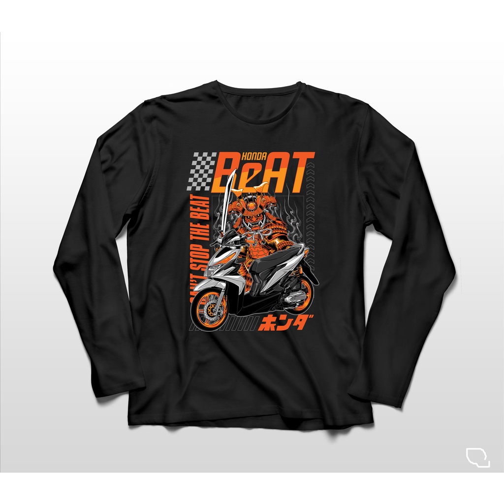 KAOS LENGAN PANJANG HONDA BEAT CBS SAMURAI JEPANG 2 BIG SIZE JUMBO