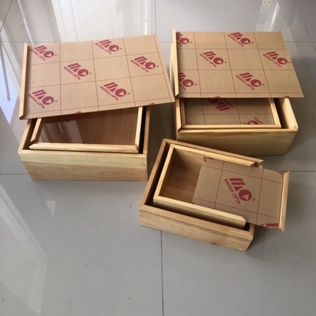 Gift Box 15x20 &amp; 20x25 Kotak Kayu Hantaran Box Sleding Akrilik