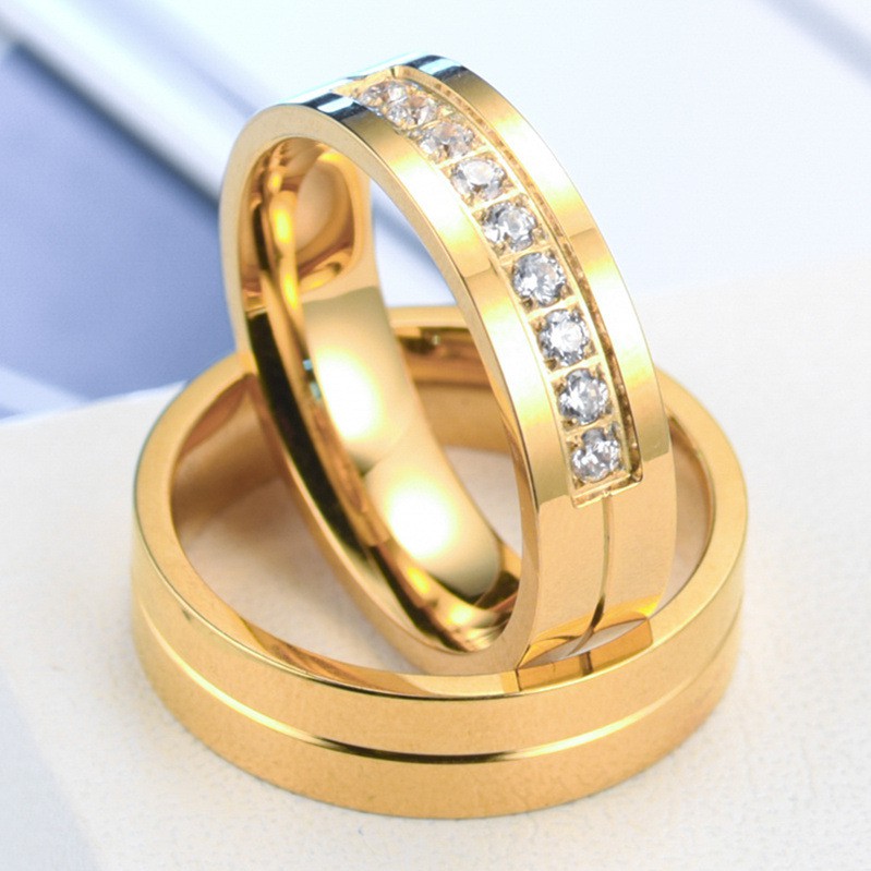 [BEST SELLER] Cincin Couple / Tunangan / Nikah / Pasangan / Titanium Cocok untuk hadiah