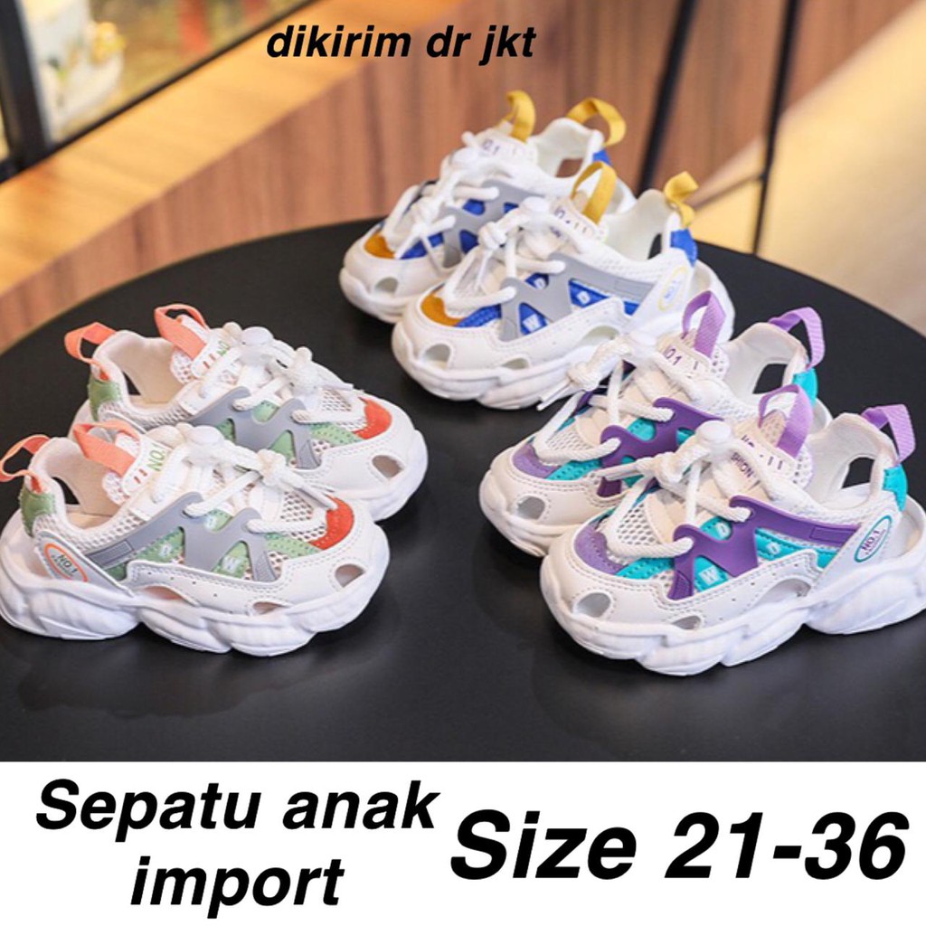 (LOLI-JKT) SP-159 SEPATU ANAK CEWEK COWOK (UNISEX) IMPORT BAHAN BAGUS