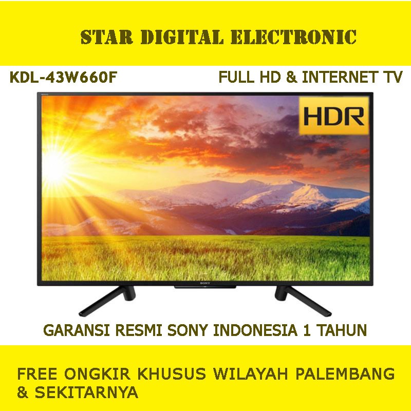 Sony KDL-43W660F Full HD  HDR10 Smart LED TV [43 Inch]